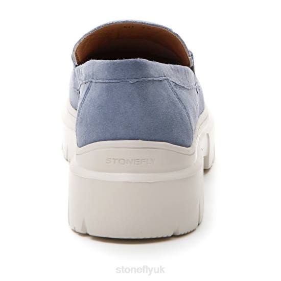 Women PHOEBE 16 VELOUR Blue Stonefly 0BDD1 Shoes