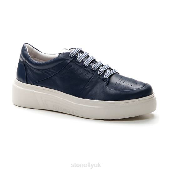 Women ALLEGRA 10 NAPPA LTH Dark Blue Stonefly 0BDD42 Shoes