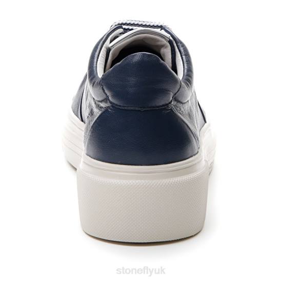 Women ALLEGRA 10 NAPPA LTH Dark Blue Stonefly 0BDD42 Shoes
