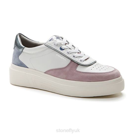 Women ALLEGRA 11 VELOUR/NAPPA LTH Blue/Purple/White Stonefly 0BDD45 Shoes