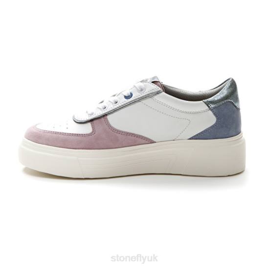 Women ALLEGRA 11 VELOUR/NAPPA LTH Blue/Purple/White Stonefly 0BDD45 Shoes