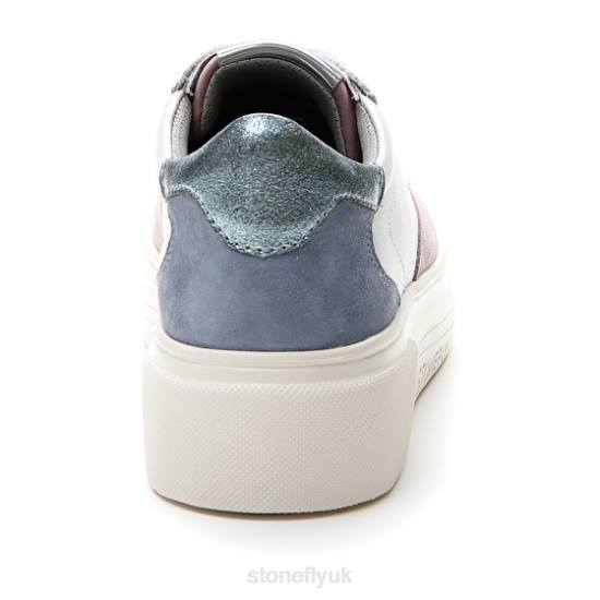 Women ALLEGRA 11 VELOUR/NAPPA LTH Blue/Purple/White Stonefly 0BDD45 Shoes