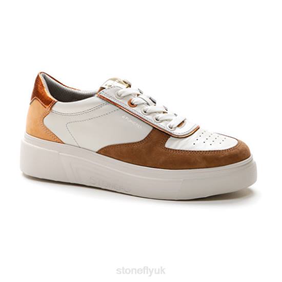 Women ALLEGRA 11 VELOUR/NAPPA LTH Brown/White Stonefly 0BDD44 Shoes