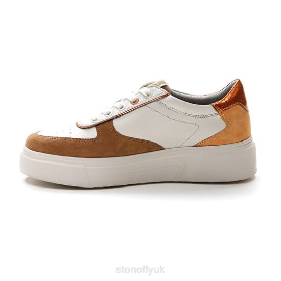 Women ALLEGRA 11 VELOUR/NAPPA LTH Brown/White Stonefly 0BDD44 Shoes