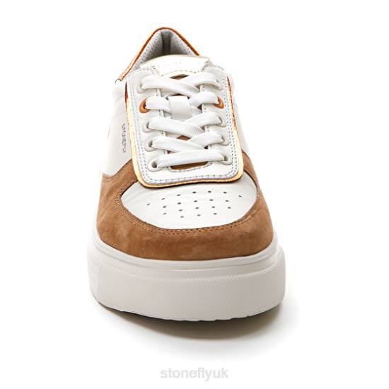 Women ALLEGRA 11 VELOUR/NAPPA LTH Brown/White Stonefly 0BDD44 Shoes
