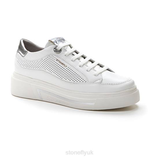Women ALLEGRA 4 NAPPA LTH White Stonefly 0BDD41 Shoes
