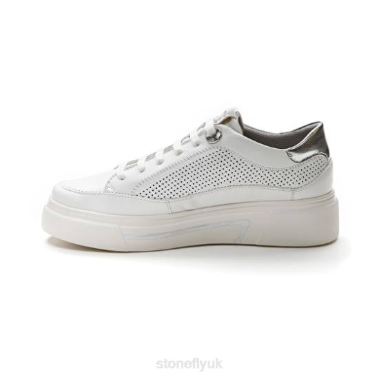 Women ALLEGRA 4 NAPPA LTH White Stonefly 0BDD41 Shoes