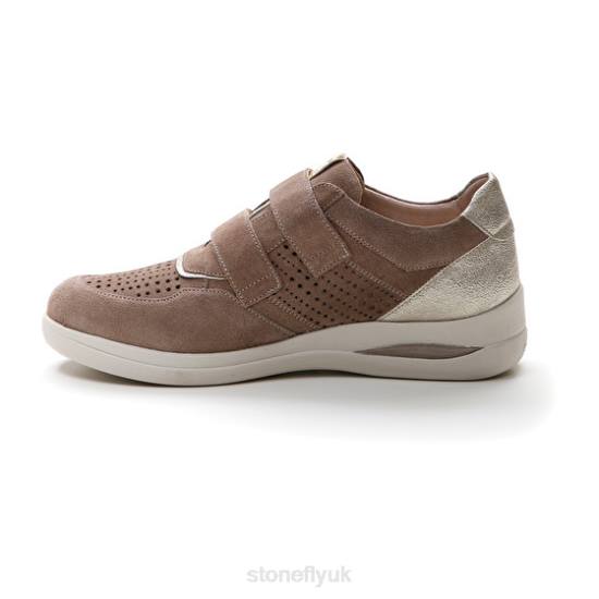 Women AURORA 16 VELOUR Grey Pink/Sliver Stonefly 0BDD107 Shoes