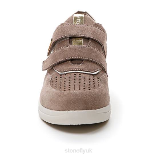 Women AURORA 16 VELOUR Grey Pink/Sliver Stonefly 0BDD107 Shoes