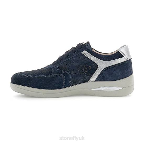 Women AURORA 20 VELOUR Dark Blue Stonefly 0BDD95 Shoes