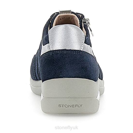 Women AURORA 20 VELOUR Dark Blue Stonefly 0BDD95 Shoes
