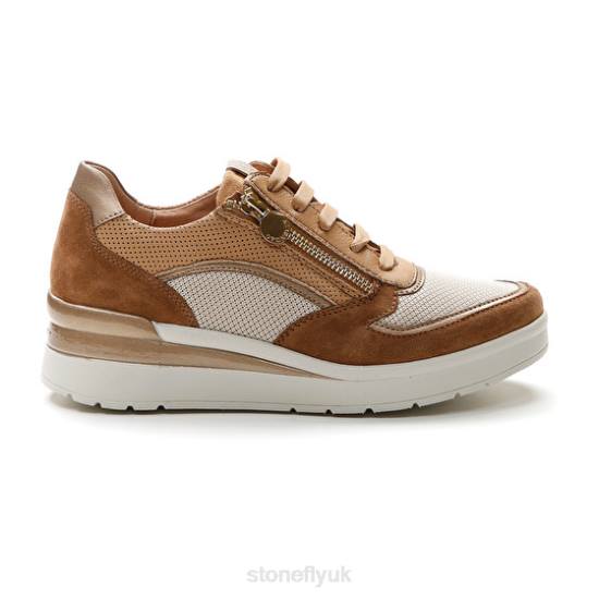 Women CREAM 40 VELOUR/TEXTILE/NAPPA LTH 220 Stonefly 0BDD87 Shoes