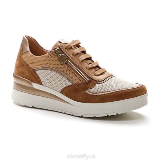 Women CREAM 40 VELOUR/TEXTILE/NAPPA LTH 220 Stonefly 0BDD87 Shoes
