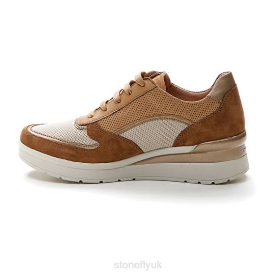 Women CREAM 40 VELOUR/TEXTILE/NAPPA LTH 220 Stonefly 0BDD87 Shoes