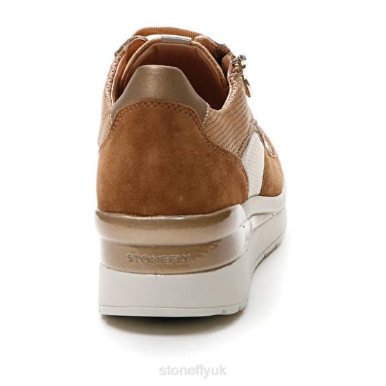 Women CREAM 40 VELOUR/TEXTILE/NAPPA LTH 220 Stonefly 0BDD87 Shoes