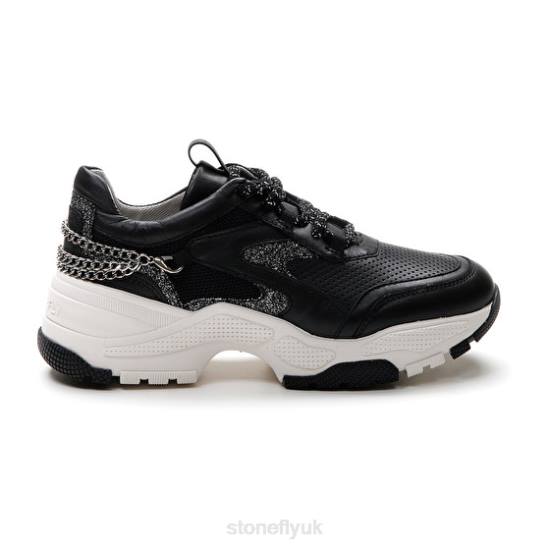 Women FUTURA 12 NAPPA LTH/MESH Black Stonefly 0BDD51 Shoes