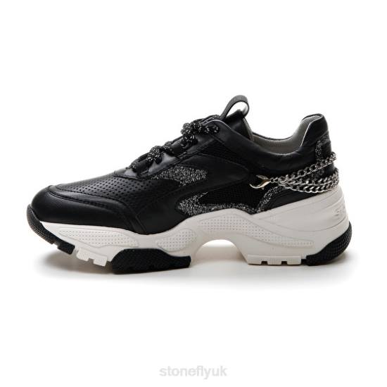 Women FUTURA 12 NAPPA LTH/MESH Black Stonefly 0BDD51 Shoes