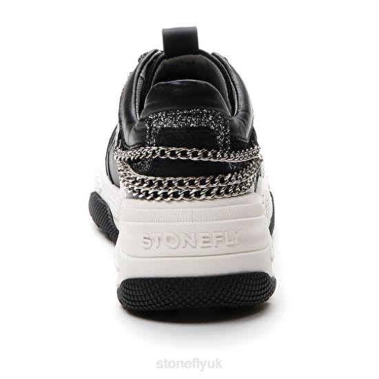 Women FUTURA 12 NAPPA LTH/MESH Black Stonefly 0BDD51 Shoes
