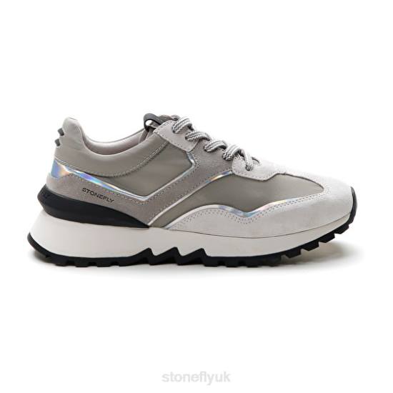 Women SIMPLY LADY 4 VELOUR/TEXTILE Glacier Gray Stonefly 0BDD39 Shoes