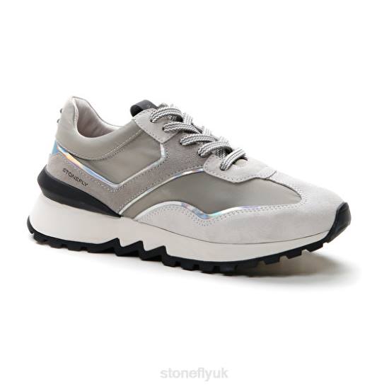 Women SIMPLY LADY 4 VELOUR/TEXTILE Glacier Gray Stonefly 0BDD39 Shoes