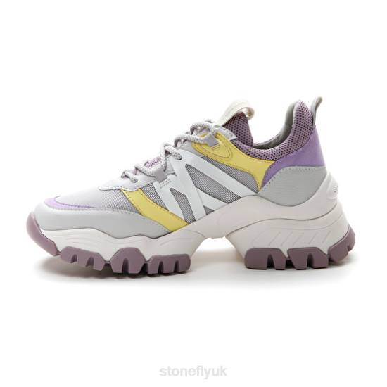Women TWIGGY 1 TEXTILE/NAPPA LTH Purple/Yellow Stonefly 0BDD59 Shoes