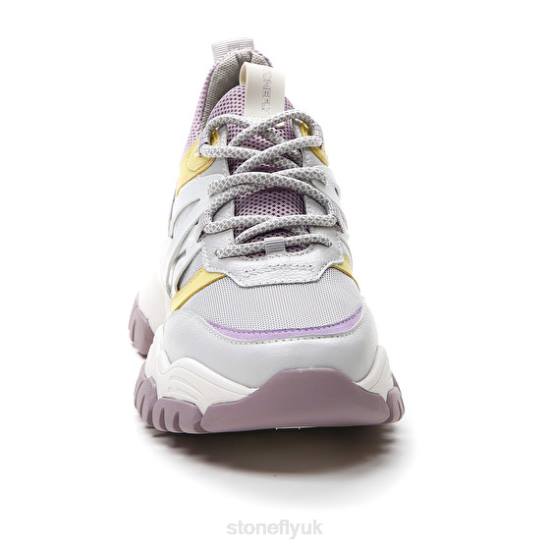 Women TWIGGY 1 TEXTILE/NAPPA LTH Purple/Yellow Stonefly 0BDD59 Shoes