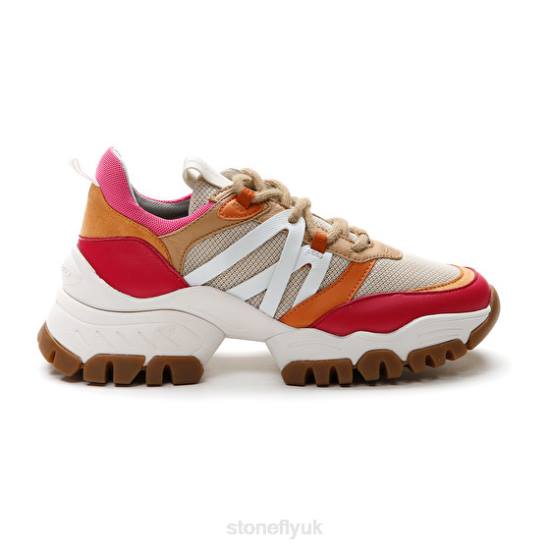 Women TWIGGY 1 TEXTILE/NAPPA LTH Red/Pink/Brown/Orange Stonefly 0BDD61 Shoes