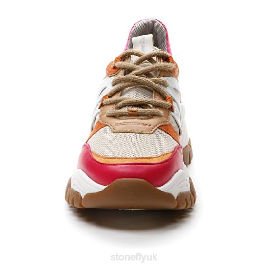 Women TWIGGY 1 TEXTILE/NAPPA LTH Red/Pink/Brown/Orange Stonefly 0BDD61 Shoes