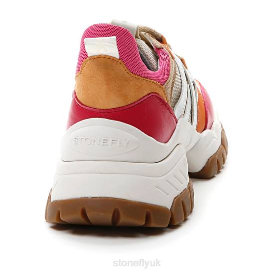 Women TWIGGY 1 TEXTILE/NAPPA LTH Red/Pink/Brown/Orange Stonefly 0BDD61 Shoes